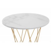 Стол деревянный Melan white / gold