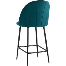Стул полубарный Stool Group Логан велюр изумрудный