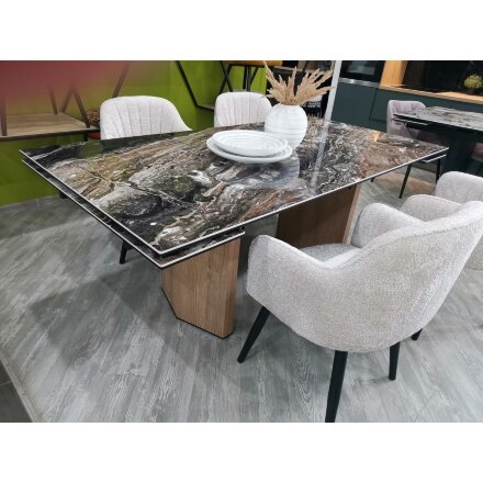 Стол МОЦАРТ 200 AMADEUS POLISHED, керамика / Дуб монтана М-City 