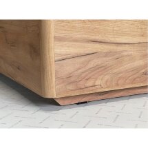 Кровать Адам 160х200 с ПМ дуб крафт золотой / белоснежная экокожа