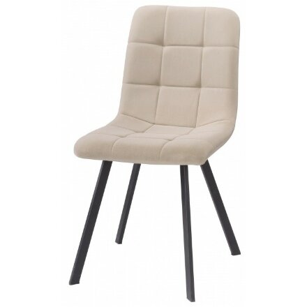 Стул на металлокаркасе Bruk beige / black 