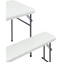 Комплект стола и двух скамеек Stool Group Кейт белый