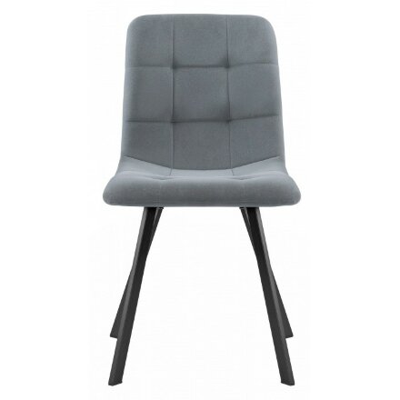 Стул на металлокаркасе Bruk gray / black 