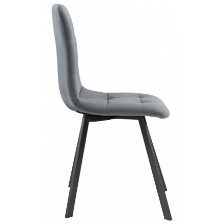 Стул на металлокаркасе Bruk gray / black 