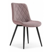 Стул на металлокаркасе Fox light purple / black
