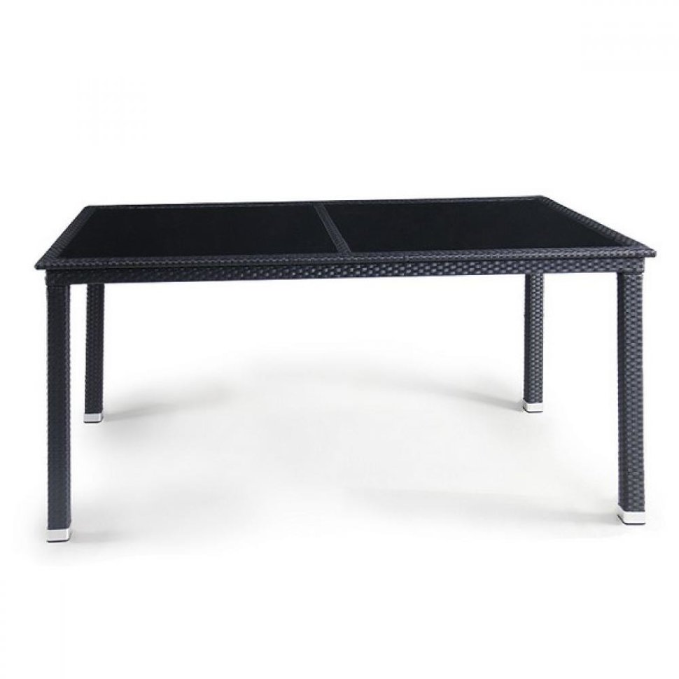 Плетеный стол T246A-W5-160x90 Black Плетеный стол T246A-W5-160x90 Black