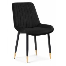 Стул на металлокаркасе Seda-1 black / gold / black