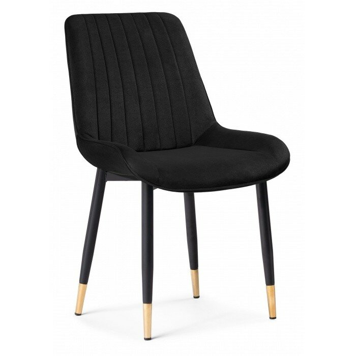 Стул на металлокаркасе Seda-1 black / gold / black Стул на металлокаркасе Seda-1 black / gold / black