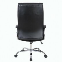 Кресло офисное BRABIX &quot;Forward EX-570&quot;, хром, экокожа, черное, 531837