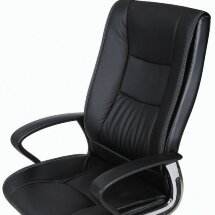 Кресло офисное BRABIX &quot;Forward EX-570&quot;, хром, экокожа, черное, 531837