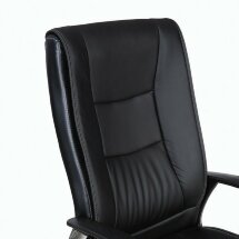 Кресло офисное BRABIX &quot;Forward EX-570&quot;, хром, экокожа, черное, 531837