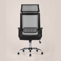Компьютерное кресло TopChairs TopChairs Style офисное серое в обивке с сеткой, регулировка по высоте и механизм качания Top Gu