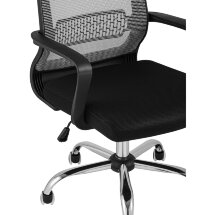 Компьютерное кресло TopChairs TopChairs Style офисное серое в обивке с сеткой, регулировка по высоте и механизм качания Top Gu