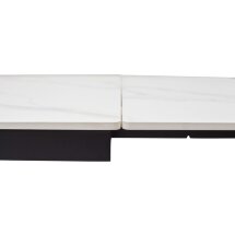 Стол LIVORNO 180 MATT WHITE MARBLE SOLID CERAMIC / BLACK, ®DISAUR