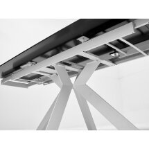Стол BELLUNO 160 MARBLES KL-99 Белый мрамор матовый, итальянская керамика/ белый каркас, ®DISAUR