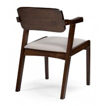 Стул деревянный Velma dirty oak / light beige