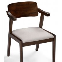 Стул деревянный Velma dirty oak / light beige