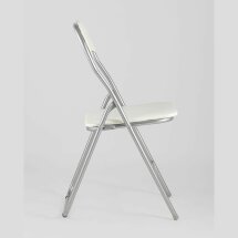 Стул складной Stool Group Джек бежевый механизм складывания экокожа хром