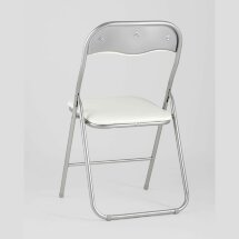 Стул складной Stool Group Джек бежевый механизм складывания экокожа хром