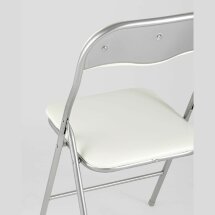 Стул складной Stool Group Джек бежевый механизм складывания экокожа хром