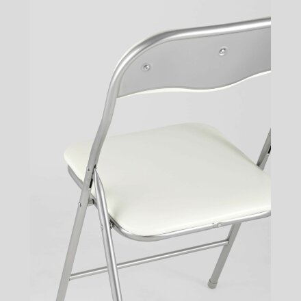 Стул складной Stool Group Джек бежевый механизм складывания экокожа хром 