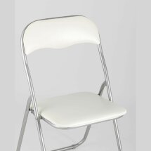 Стул складной Stool Group Джек бежевый механизм складывания экокожа хром