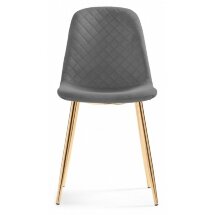 Стул на металлокаркасе Dabl dark gray / gold