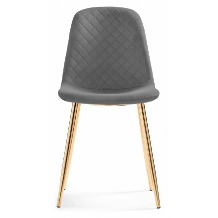 Стул на металлокаркасе Dabl dark gray / gold 