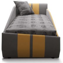Кровать детская LAMBIC серый с желтым