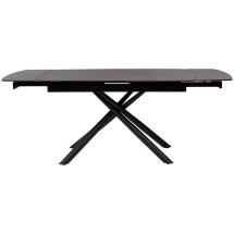 Стол RIVOLI 140 MATT BLACK MARBLE SOLID CERAMIC / BLACK, ®DISAUR