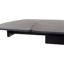 Стол RIVOLI 140 MATT BLACK MARBLE SOLID CERAMIC / BLACK, ®DISAUR