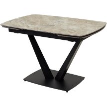 Стол ALATRI 120 GLOSS ATHENS BROWN SOLID CERAMIC / BLACK М-City