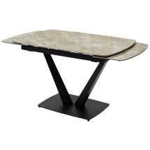 Стол ALATRI 120 GLOSS ATHENS BROWN SOLID CERAMIC / BLACK М-City