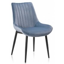 Стул на металлокаркасе Seda light blue