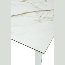 Стол CREMONA 160 KL-188 Контрастный мрамор / белый каркас, ®DISAUR