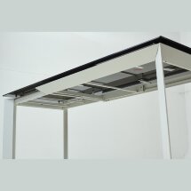 Стол CREMONA 160 KL-188 Контрастный мрамор / белый каркас, ®DISAUR