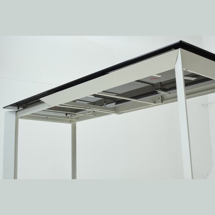 Стол CREMONA 160 KL-188 Контрастный мрамор / белый каркас, ®DISAUR 
