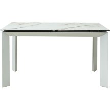 Стол CREMONA 160 KL-188 Контрастный мрамор / белый каркас, ®DISAUR