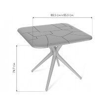 Пластиковый стол SHT-TU30/TT30 83/83 коричневый / коричневый