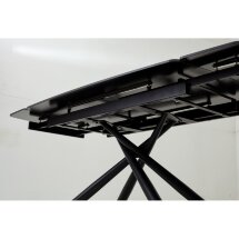 Стол RIVOLI 140 MATT GOLDEN BLACK SINTERED STONE/ BLACK М-City
