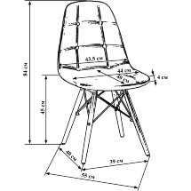 Стул LMZL-PP301 черный