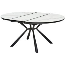 Стол VOLAND BIANCO TL-45 испанская керамика/ BLACK &quot;белый мрамор&quot; М-City