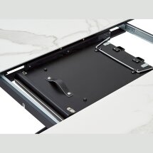 Стол VOLAND BIANCO TL-45 испанская керамика/ BLACK &quot;белый мрамор&quot; М-City