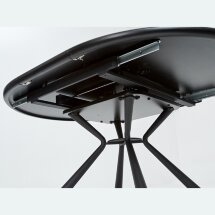 Стол VOLAND BIANCO TL-45 испанская керамика/ BLACK &quot;белый мрамор&quot; М-City