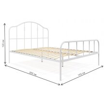 Кровать Милена 140х200 белая