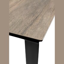 Стол CREMONA 180 KL-61 Под дерево, итальянская керамика / черный каркас, ®DISAUR