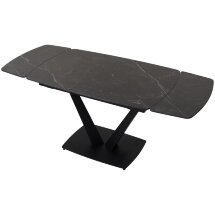 Стол ALATRI 120 MATT BLACK MARBLE SINTERED STONE / BLACK М-City