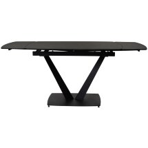 Стол ALATRI 120 MATT BLACK MARBLE SINTERED STONE / BLACK М-City
