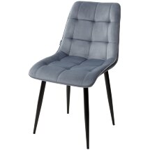 Стул CHIC BLUVEL-06 BLUE / черный каркас М-City
