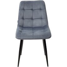 Стул CHIC BLUVEL-06 BLUE / черный каркас М-City